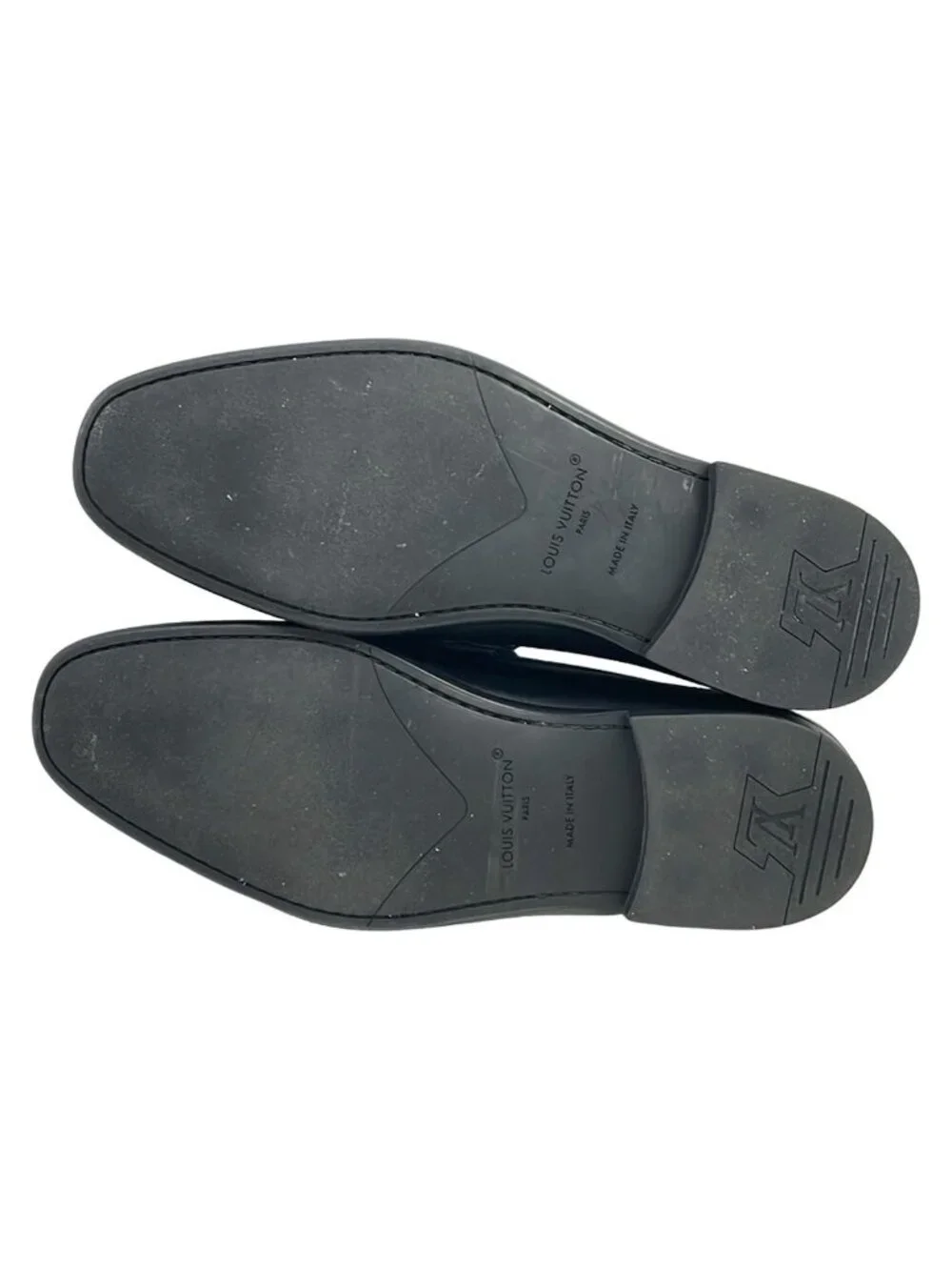 Louis Vuitton Loafers 7 Black Leather